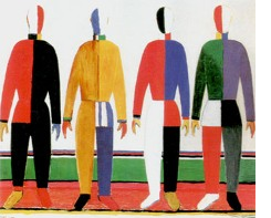 Malevich painting of four figures